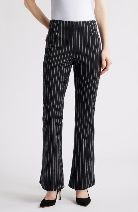 Railroad Stripe Bootcut Jeans