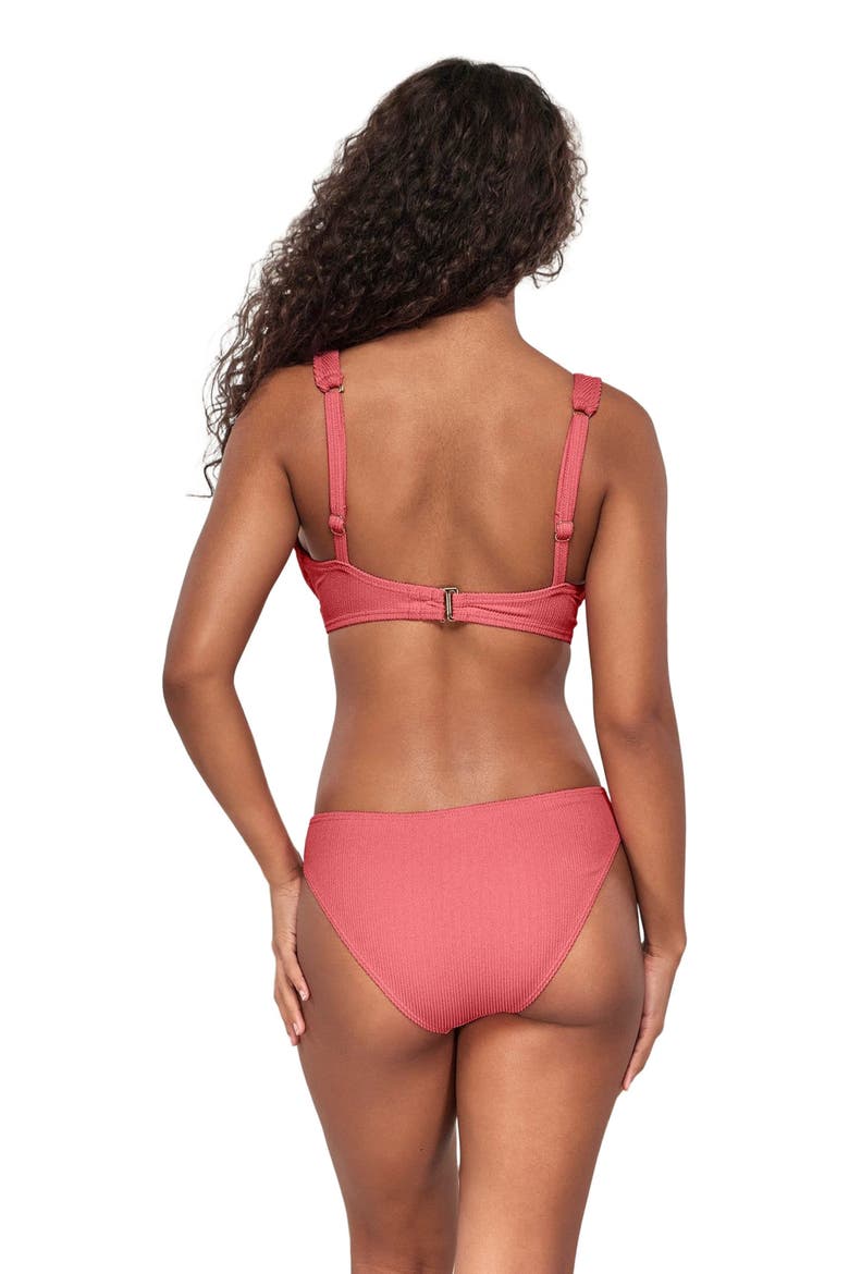 Mirabella Bikini Swimsuit Top - D Cup, Alternate, color, Hibiscus Tea