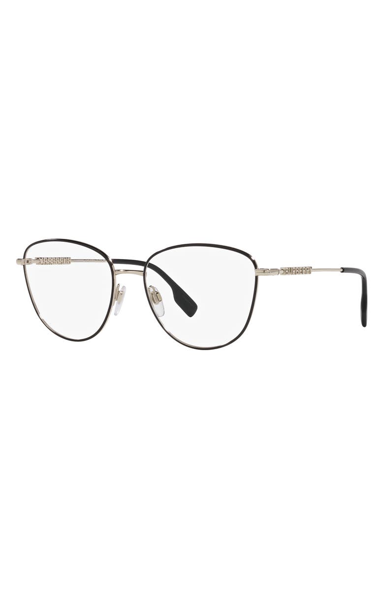 Burberry Virginia 53mm Phantos Optical Glasses, Alternate, color, Black