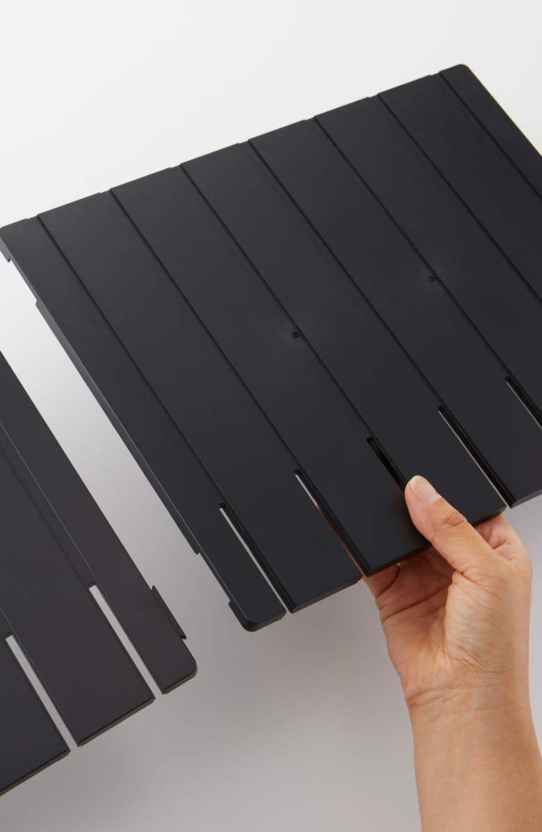 Yamazaki Set of 2 Handbag Organizers, Alternate, color, Black