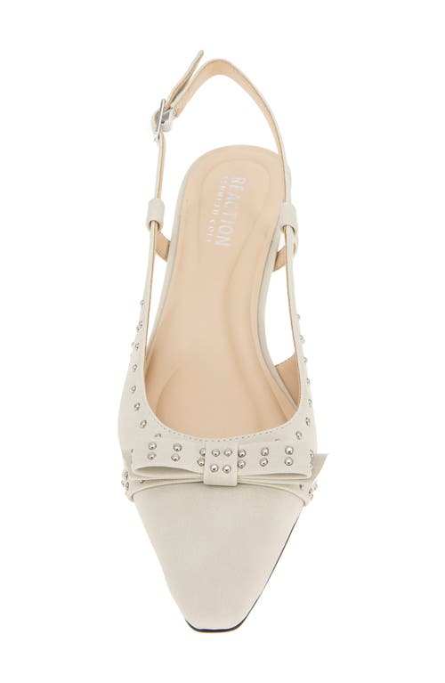 Reaction Kenneth Cole Manchester Slingback Kitten Heel Pump In White