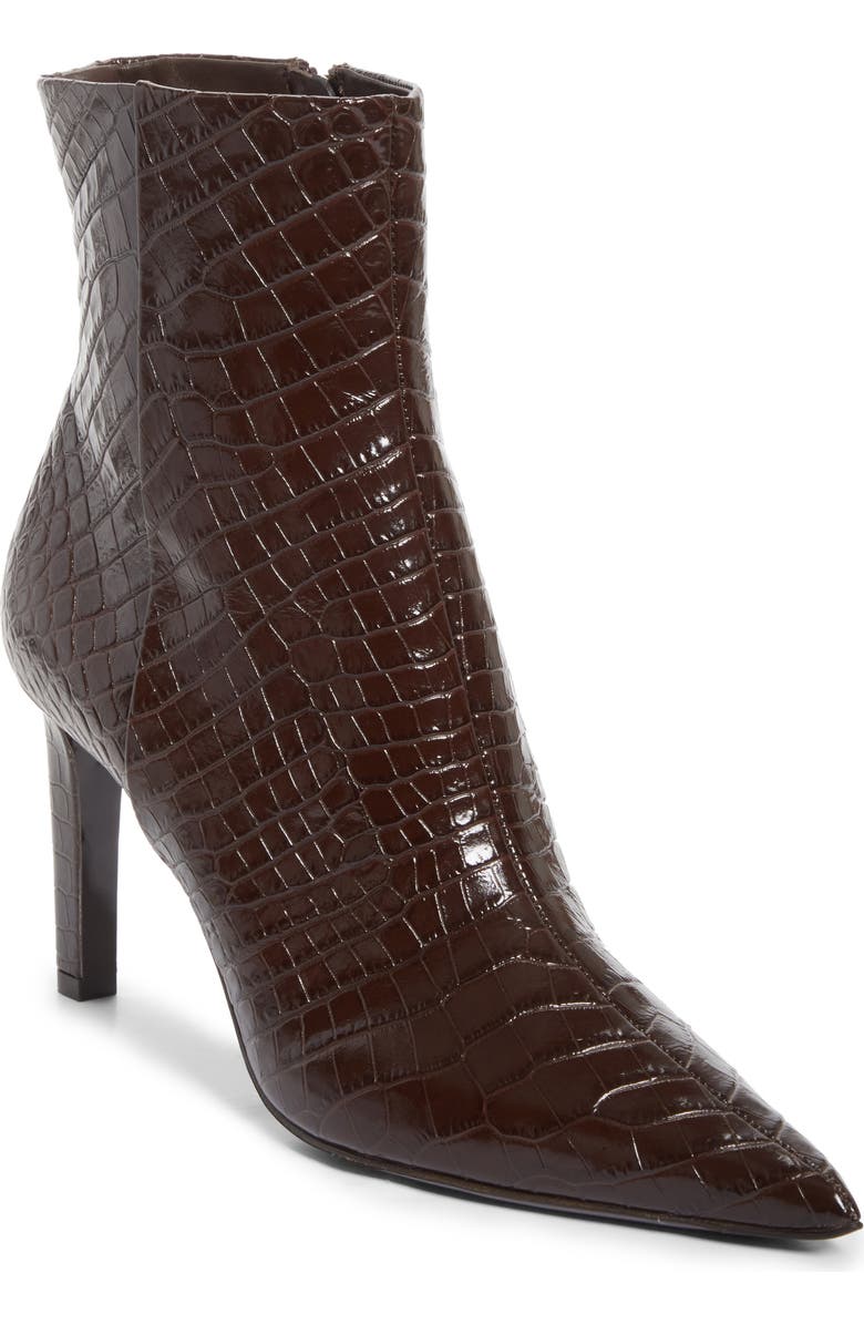Jimmy Choo Frankie Pointed Toe Ankle Boot, Main, color, Chocolate