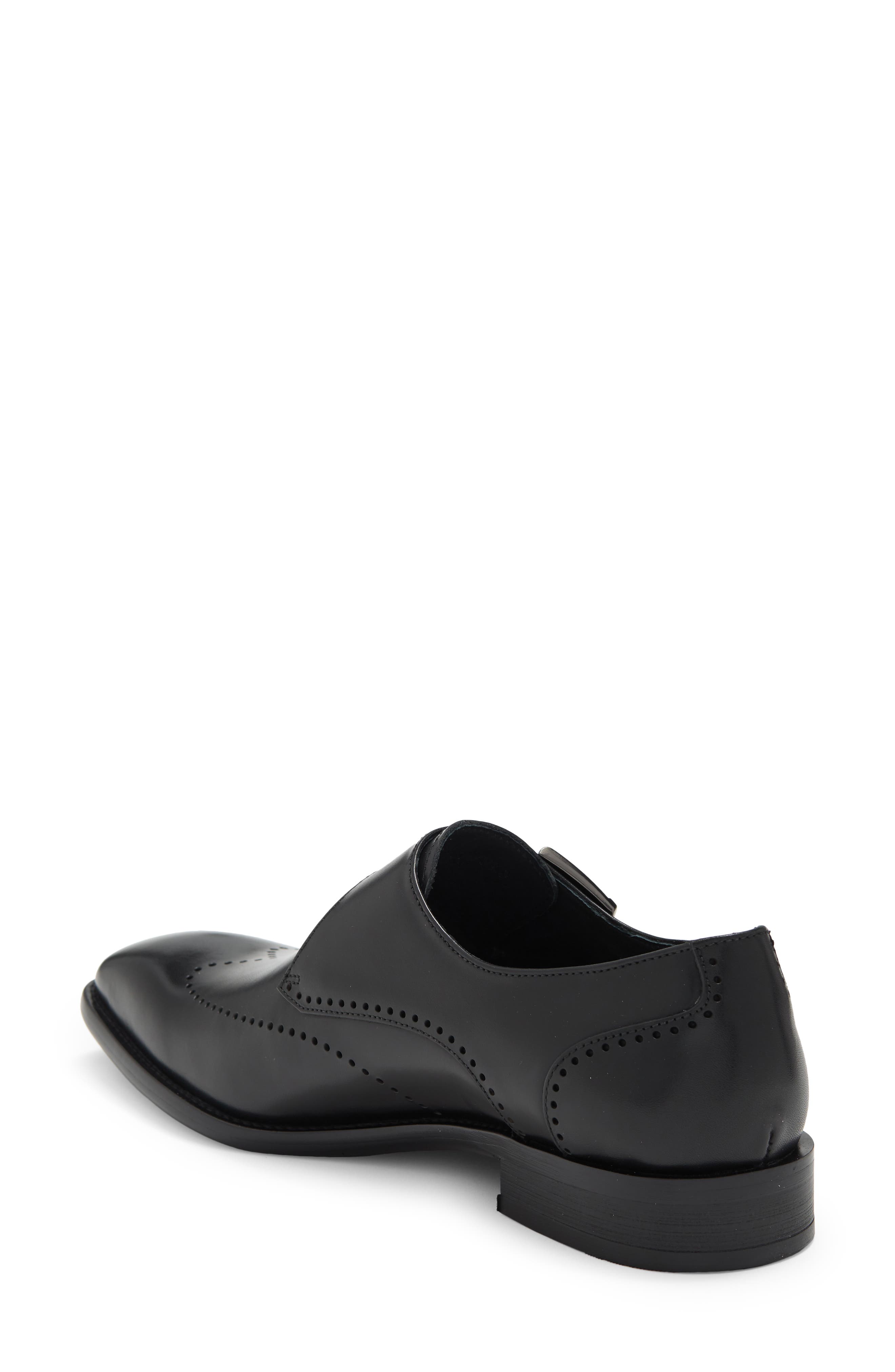 Maison Forte Carver Monk Strap Shoe, Alternate, color, Black