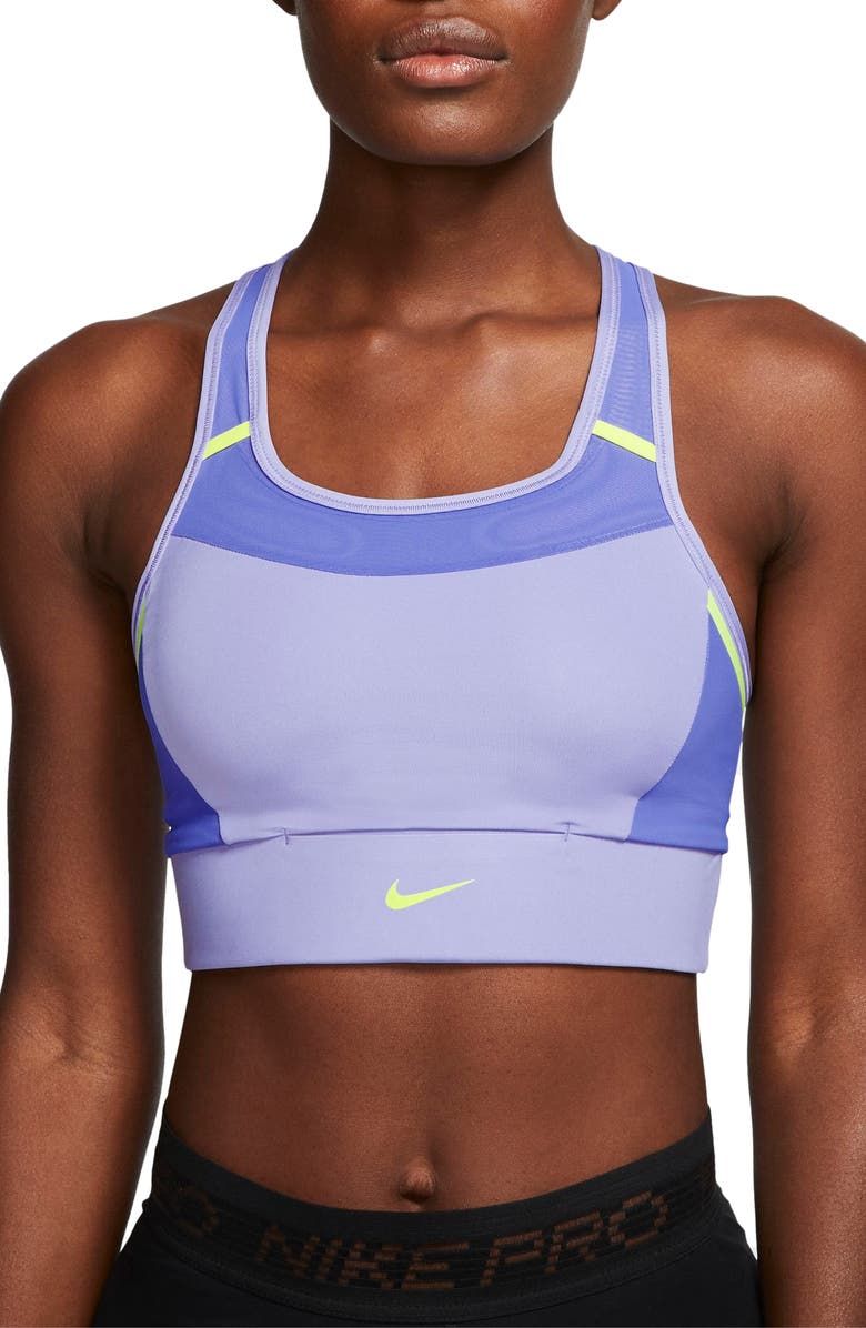 Nike Swoosh Padded Pocket Sports Bra, Main, color,