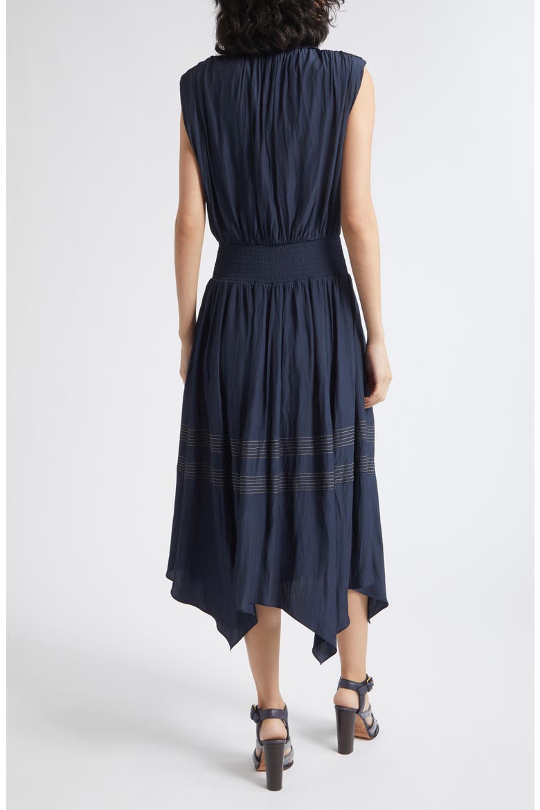 Kiki Midi Shirtdress, Alternate, color, NAVY