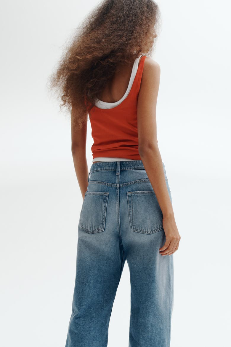 Ava Ultra High Rise Wide Leg Jeans, Alternate, color, Denim blue