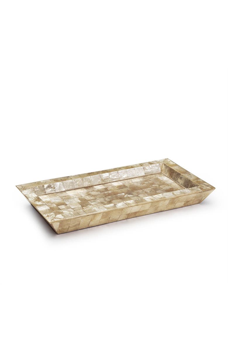 Capiz Champagne Tray, Main, color, GOLD