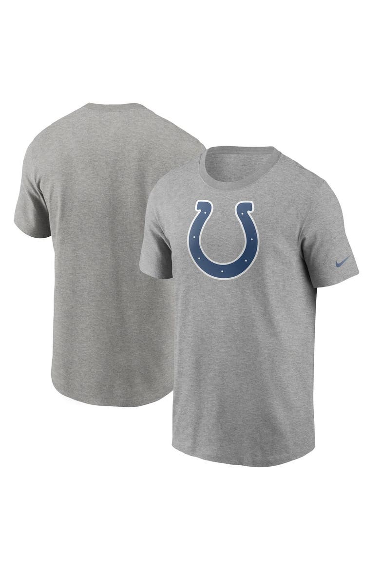 Men's Nike Heathered Gray Indianapolis Colts Primary Logo T-Shirt, Main, color, Heather Gray
