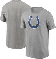 Nike Men's Nike Heathered Gray Indianapolis Colts Primary Logo T-Shirt