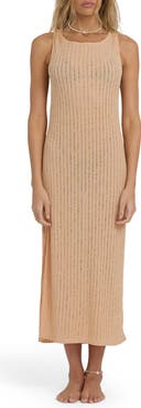 Billabong Laura Semisheer Cotton Blend Cover-Up Maxi Dress