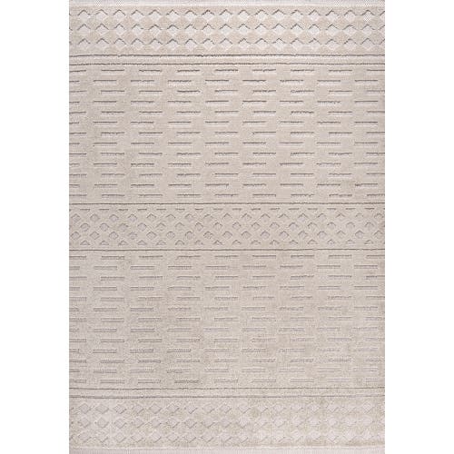 Jonathan Y Xlendi High-low Pile Moroccan Geometric Indoor/outdoor Area Rug In Beige