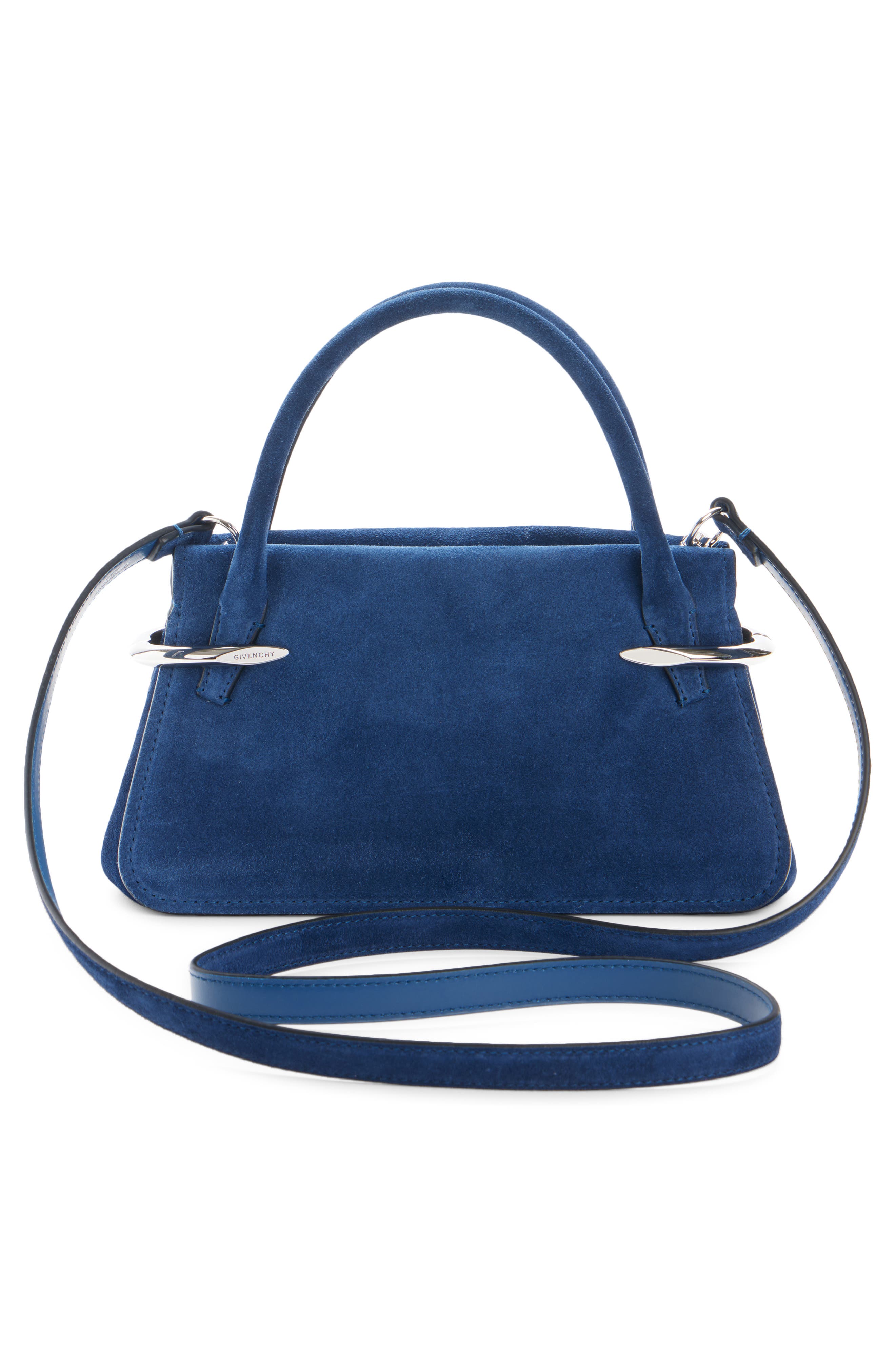Pinch Mini Leather Bag, Alternate, color, SAPHIR BLUE