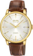 GEVRIL Wall Street Swiss Automatic Bracelet Watch, 39mm