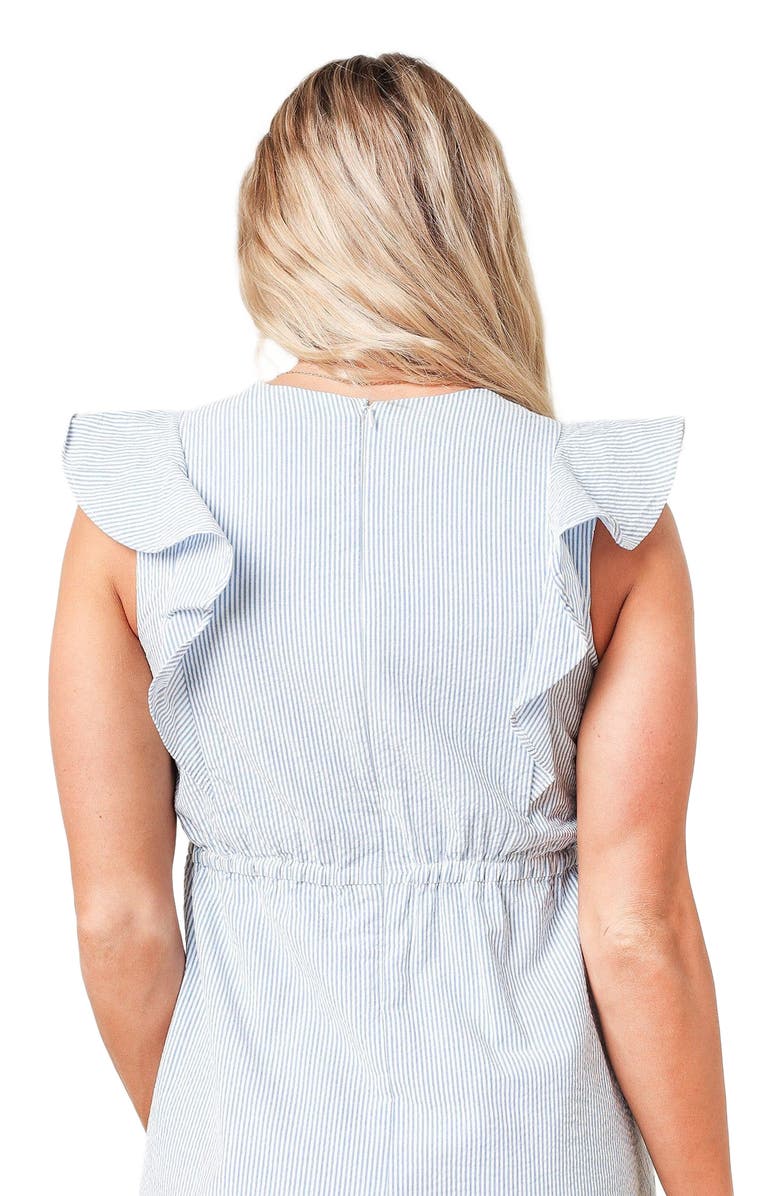 Hope & Henry Women's Organic Seersucker Flutter Dress, Alternate, color, 