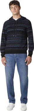 Missoni Hooded Sweater In Wool Blend With Zigzag Pattern