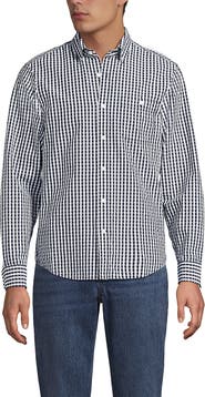 Lands' End Long Sleeve Seersucker Shirt