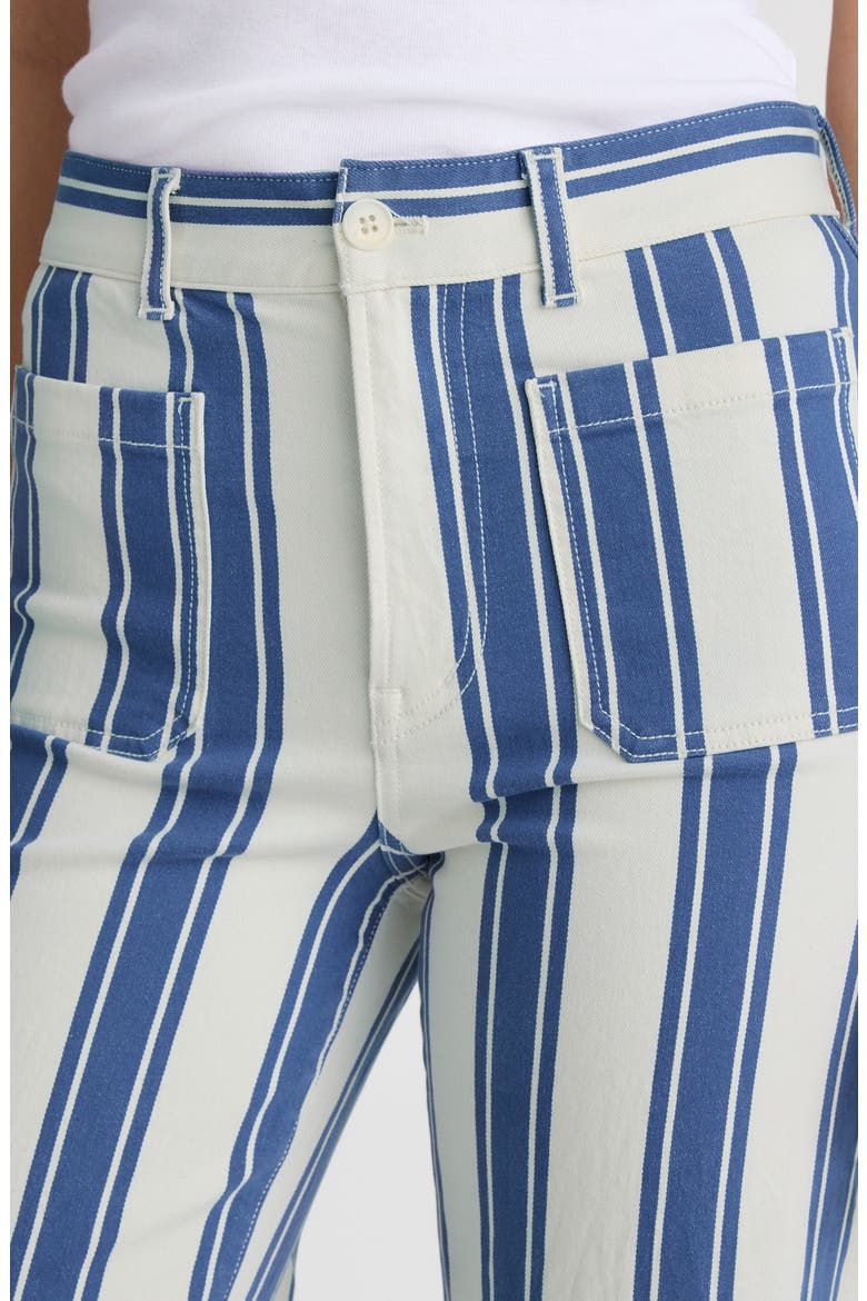 The Emmy Stripe Patch Pocket Wide Leg Pants, Alternate, color, WATERFALL STRIPE