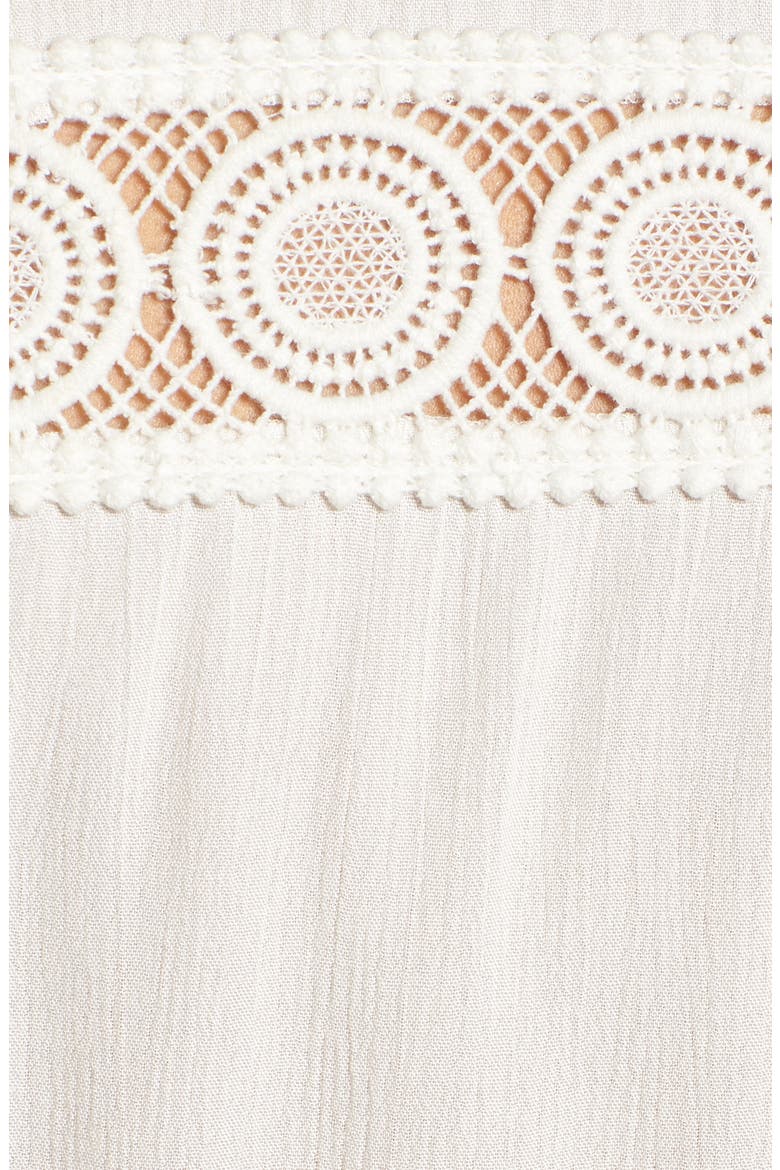 Tie Front Crop Top, Alternate, color, IVORY