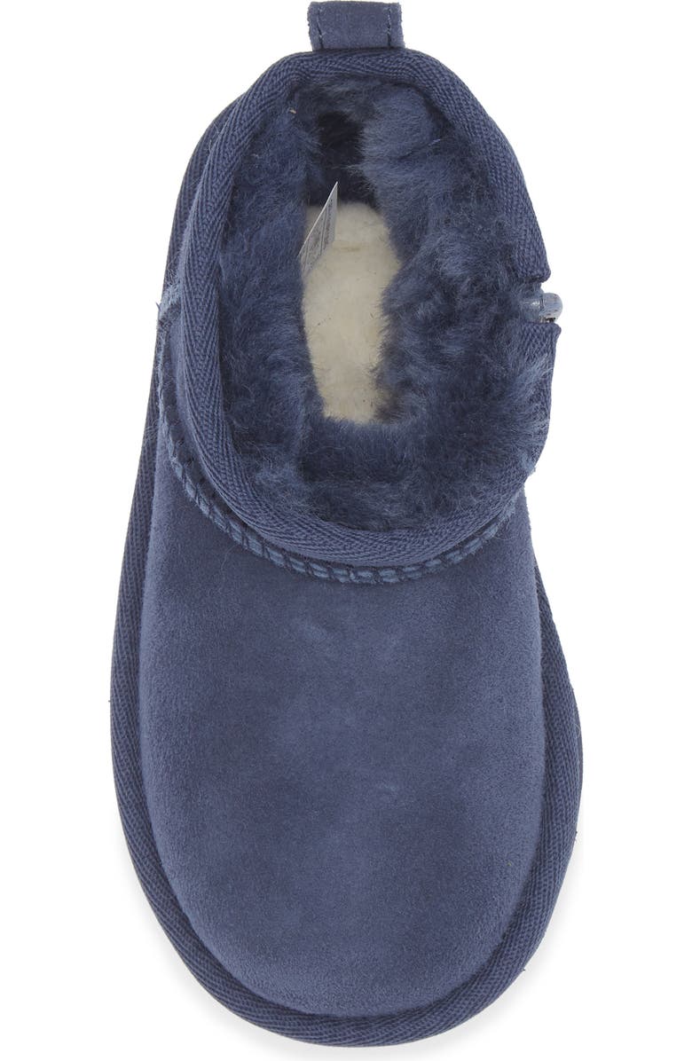 UGG<sup>®</sup> Kids' Classic Ultra Mini Water Resistant Boot, Alternate, color, New Navy