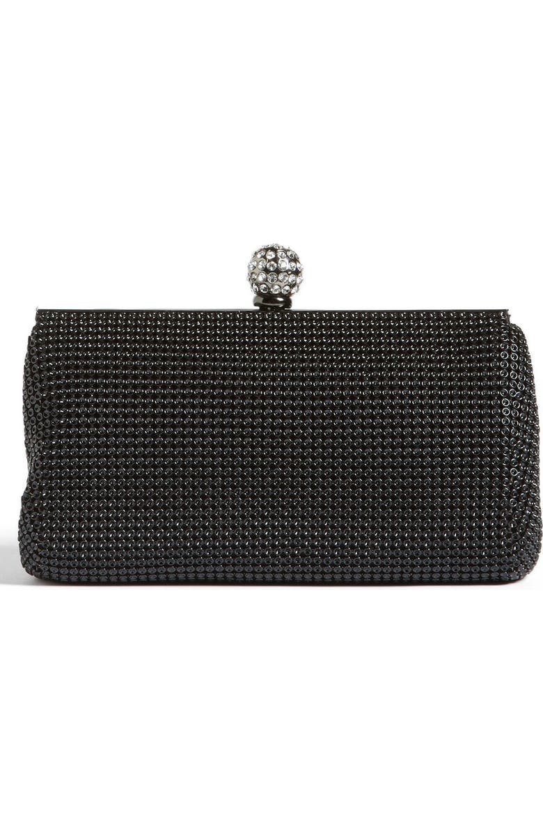 Whiting & Davis 'Crystal' Mesh Clutch, Main, color,