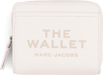 MARC JACOBS Mini Trifold Leather online Wallet Card Case Coin Zip M0016994