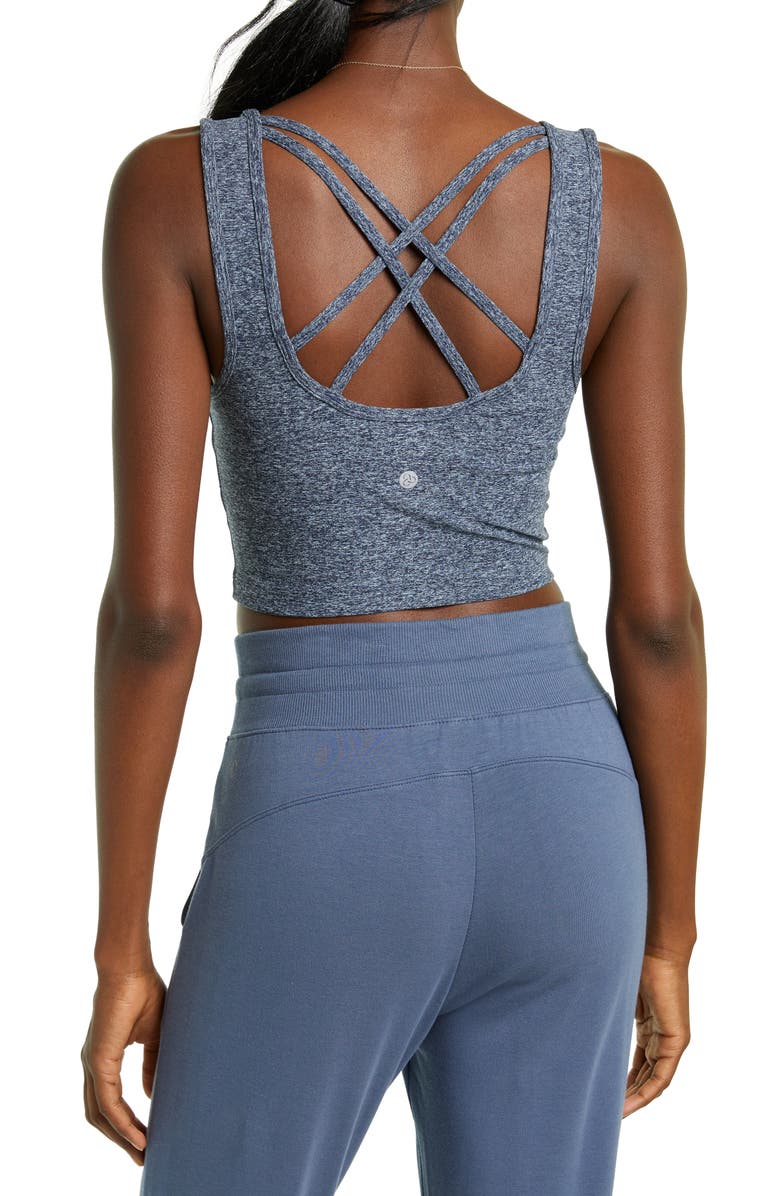 Zella Restore Soft Lounge Longline Bra, Alternate, color, 