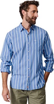 Aubin Gladstone Poplin Button-Down Shirt