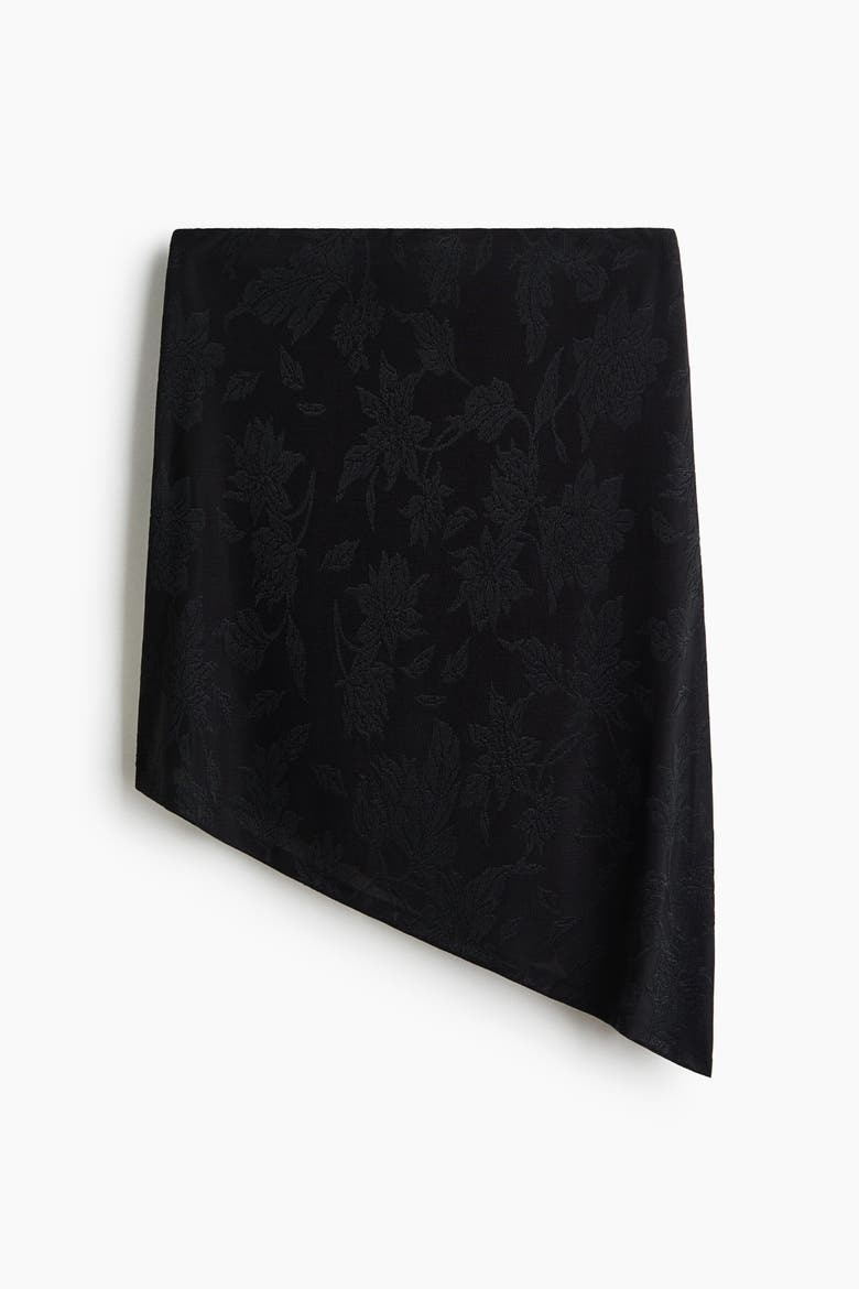 Jacquard-jersey Bandeau Top, Main, color, Black