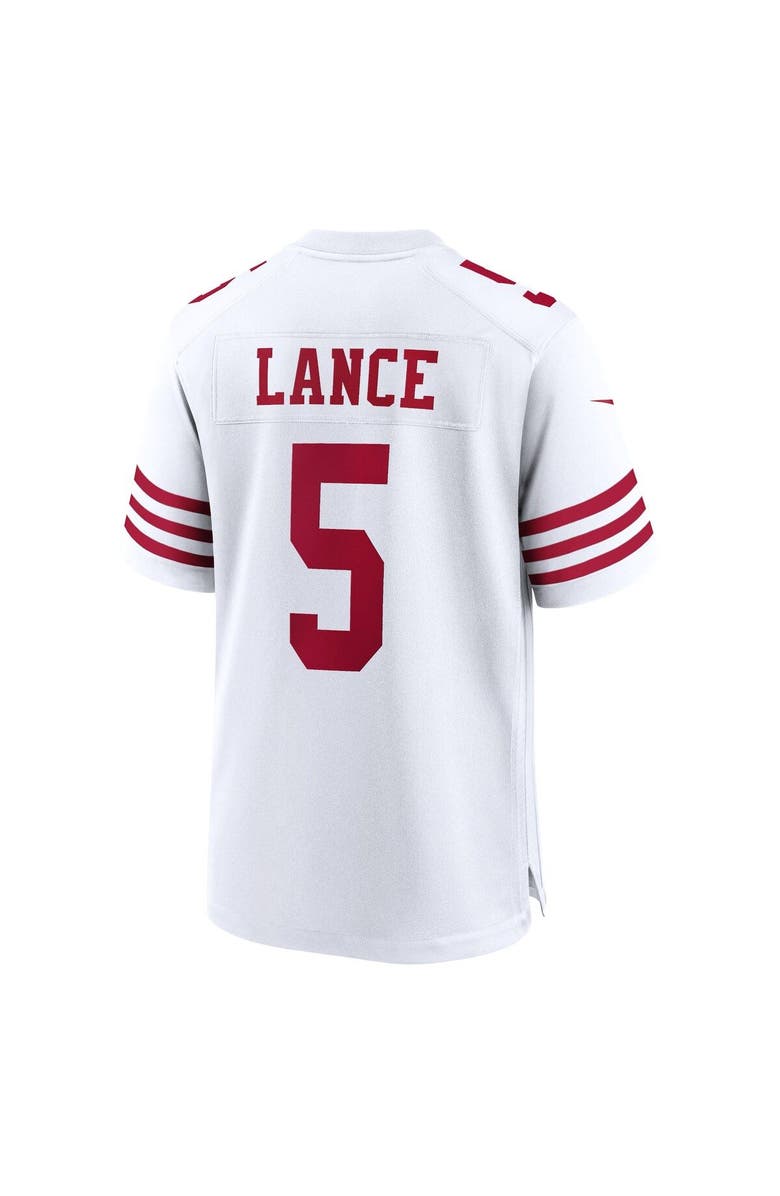 Nike Men's Nike Trey Lance White San Francisco 49ers Player Game Jersey, Alternate, color, 