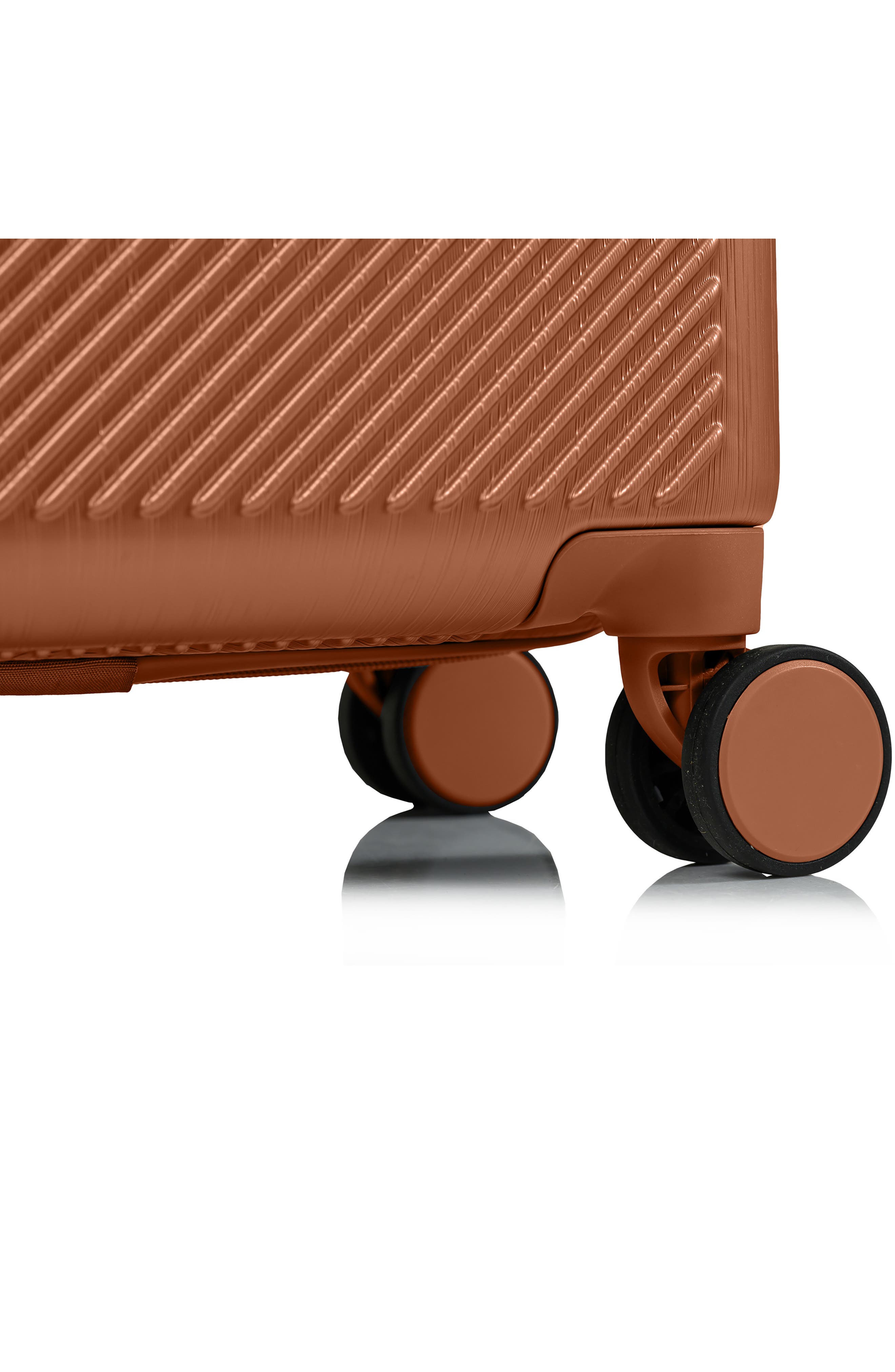 CHAMPS Iconic II Carry-On Hardside Suitcase, Alternate, color, Rose Gold