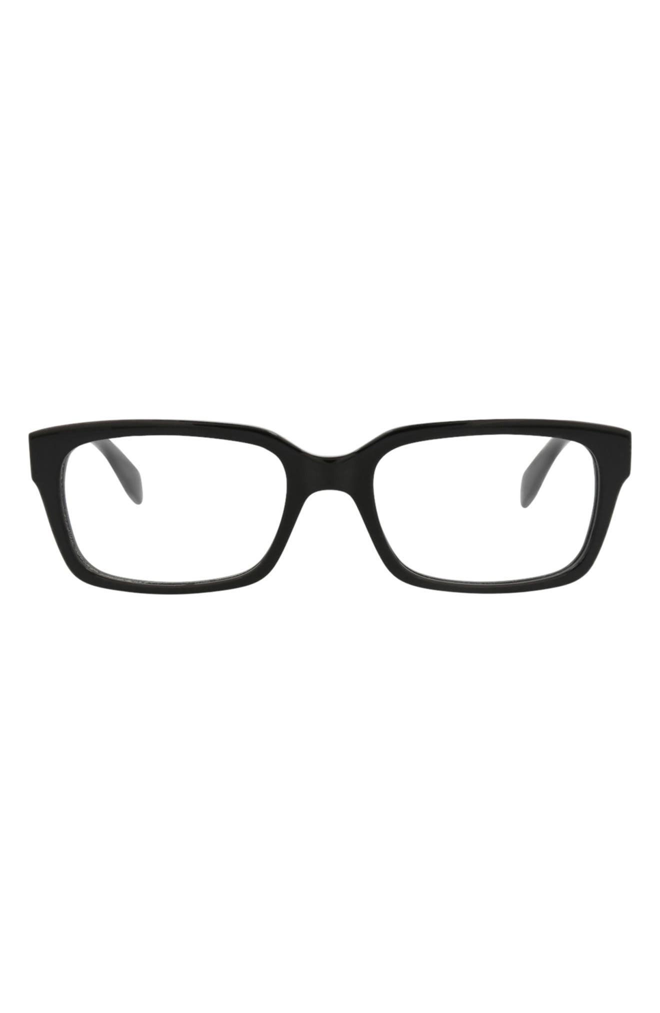 McQueen 55mm Square Optical Glasses