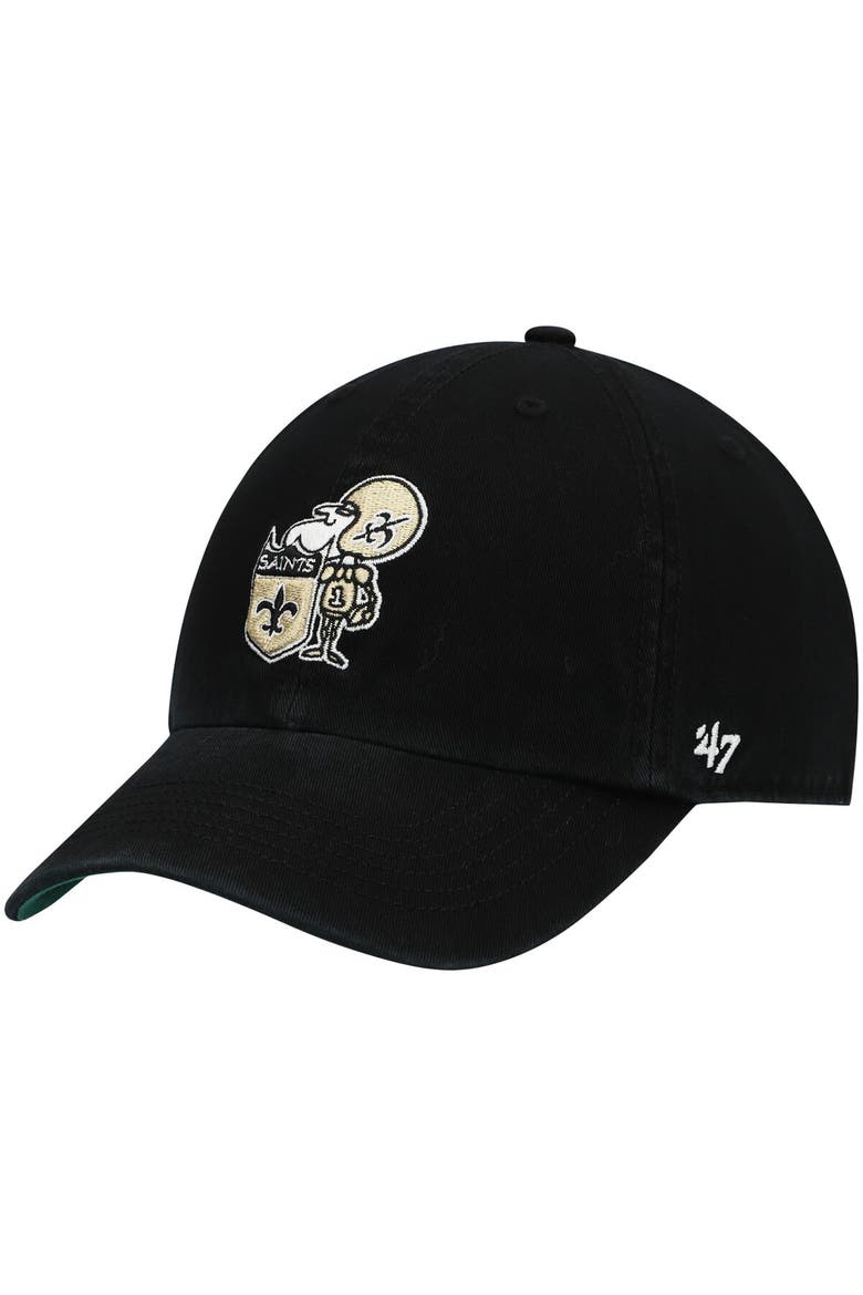 Men's '47 Black New Orleans Saints Legacy Franchise Fitted Hat, Main, color, Black