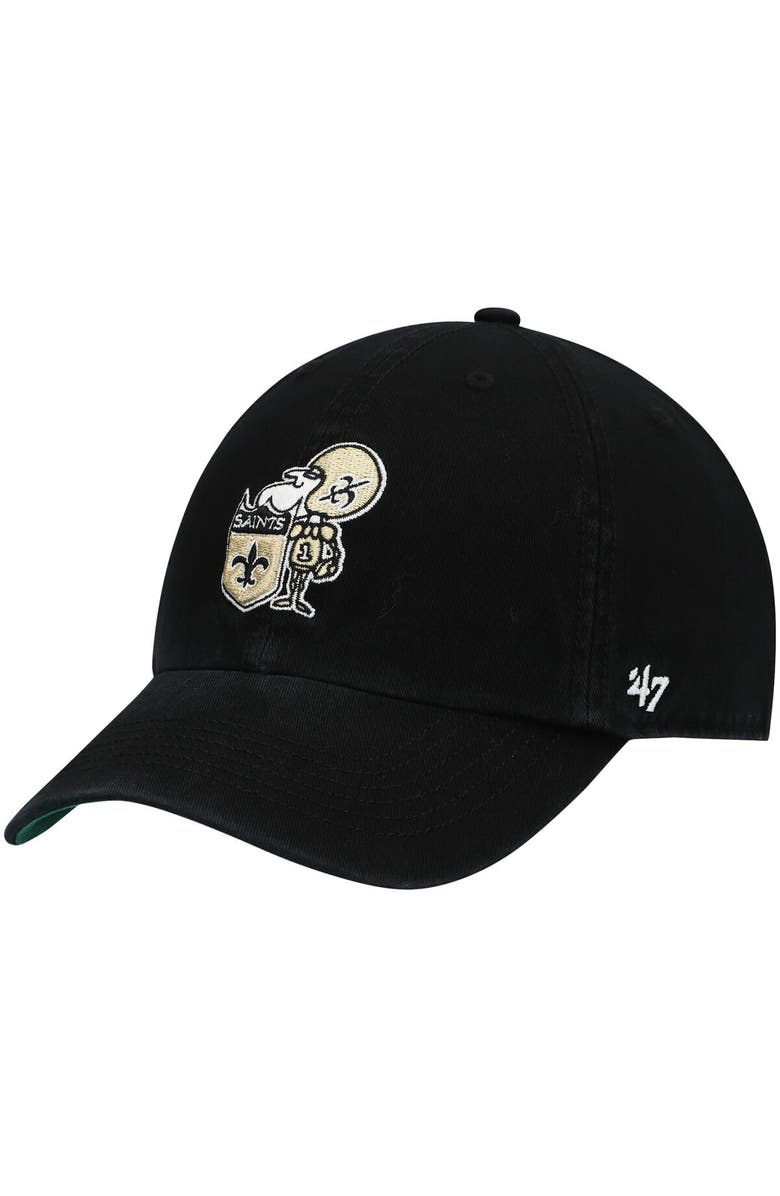 '47 Men's '47 Black New Orleans Saints Legacy Franchise Fitted Hat, Main, color, 