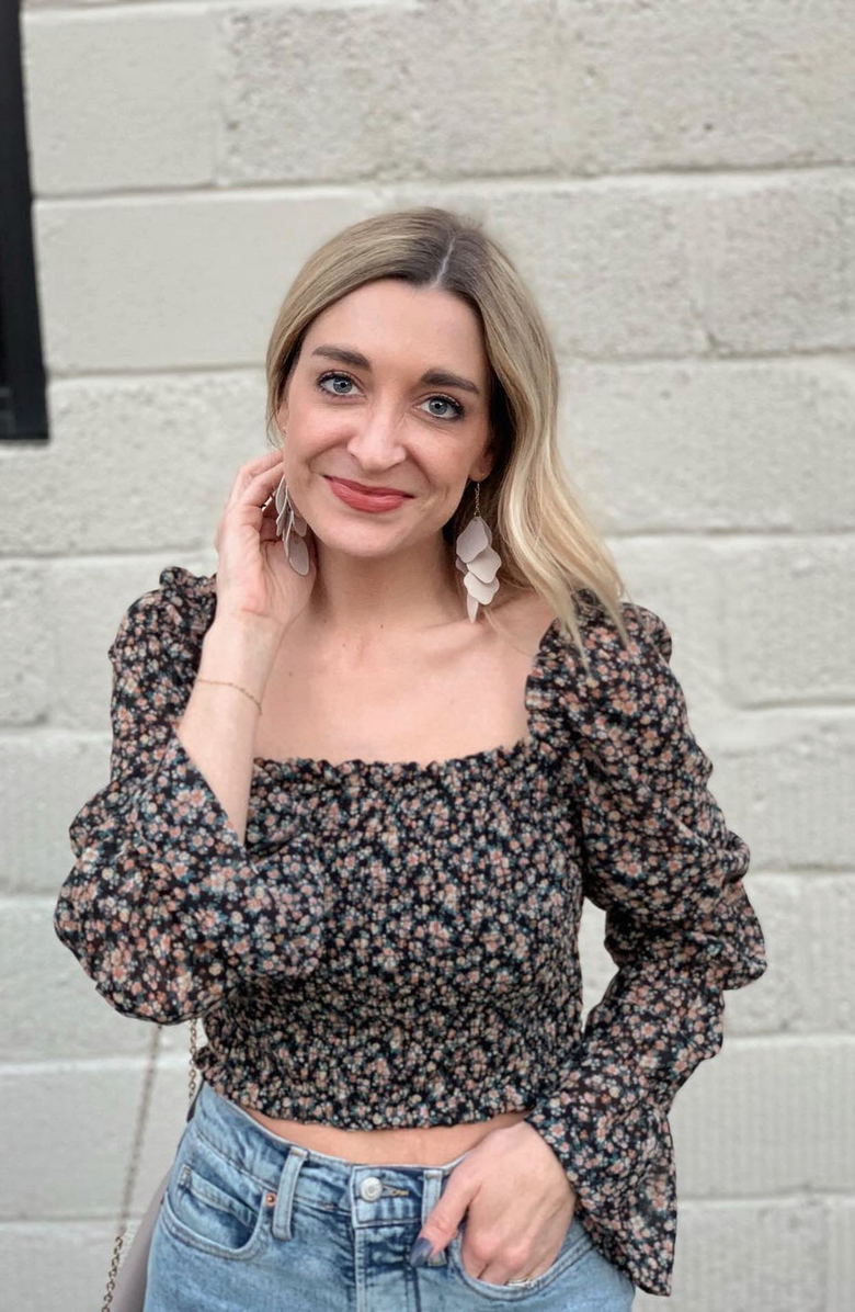 Nickel & Suede Florence Earrings, Alternate, color, Cream / Silver