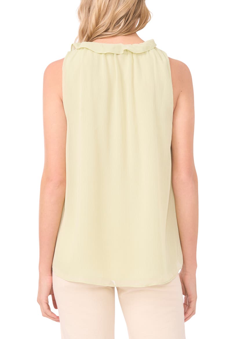 Ruffle Sleeveless Top, Alternate, color, LILY GREEN