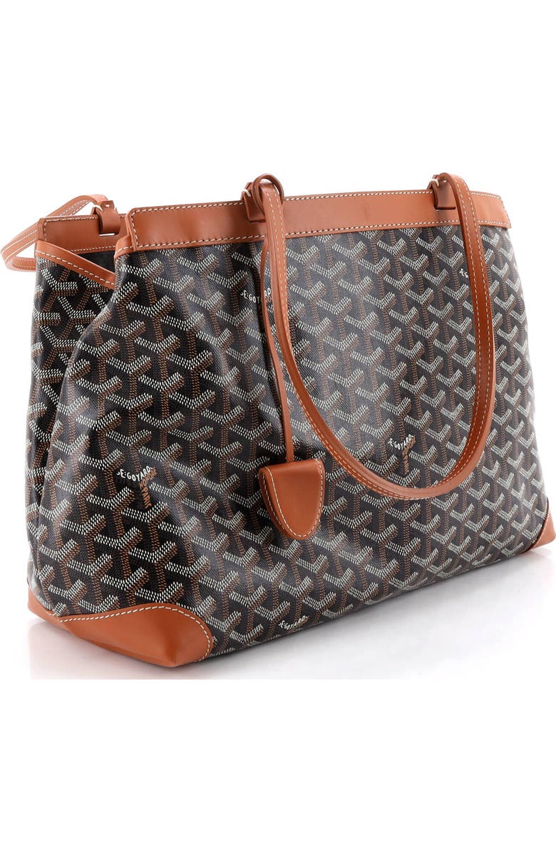 Pre-Owned Goyard Bellechasse Bag Coated Canvas PM, Alternate, color, Brown