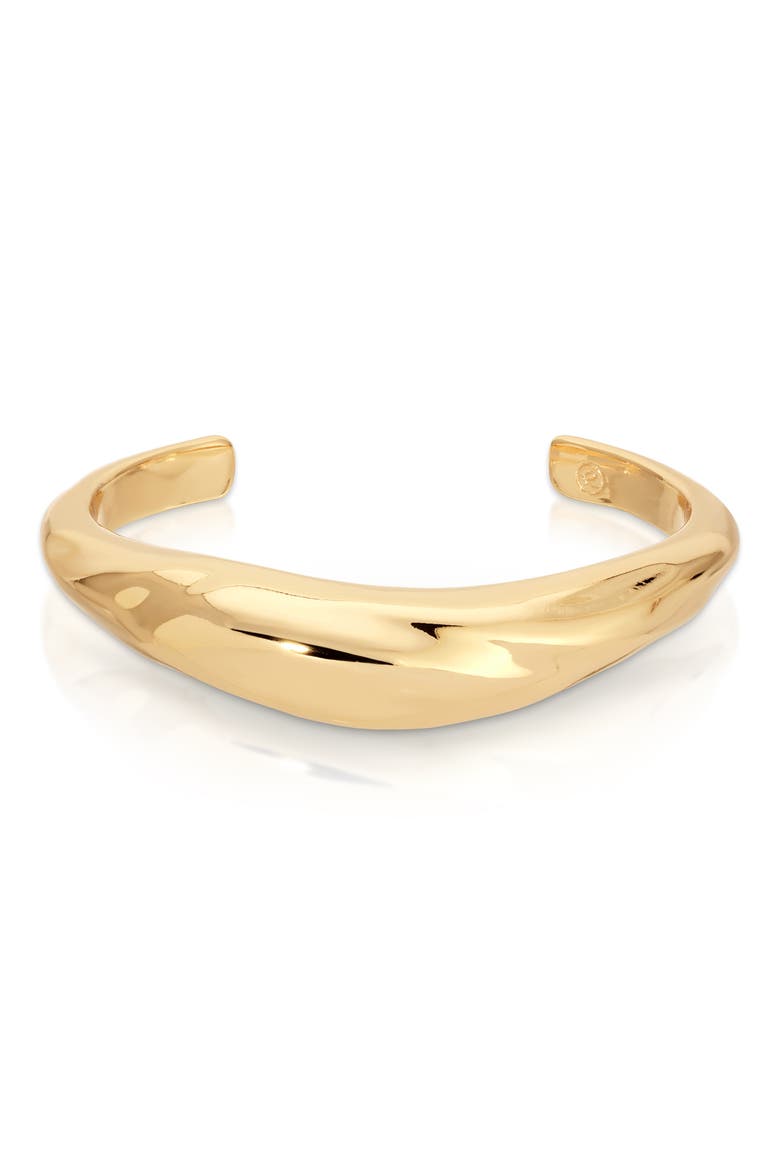 Fluid Elegance Cuff Bracelet, Main, color, GOLD