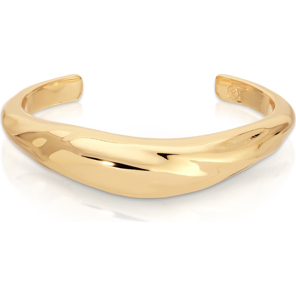 Ettika Fluid Elegance Cuff Bracelet In Gold