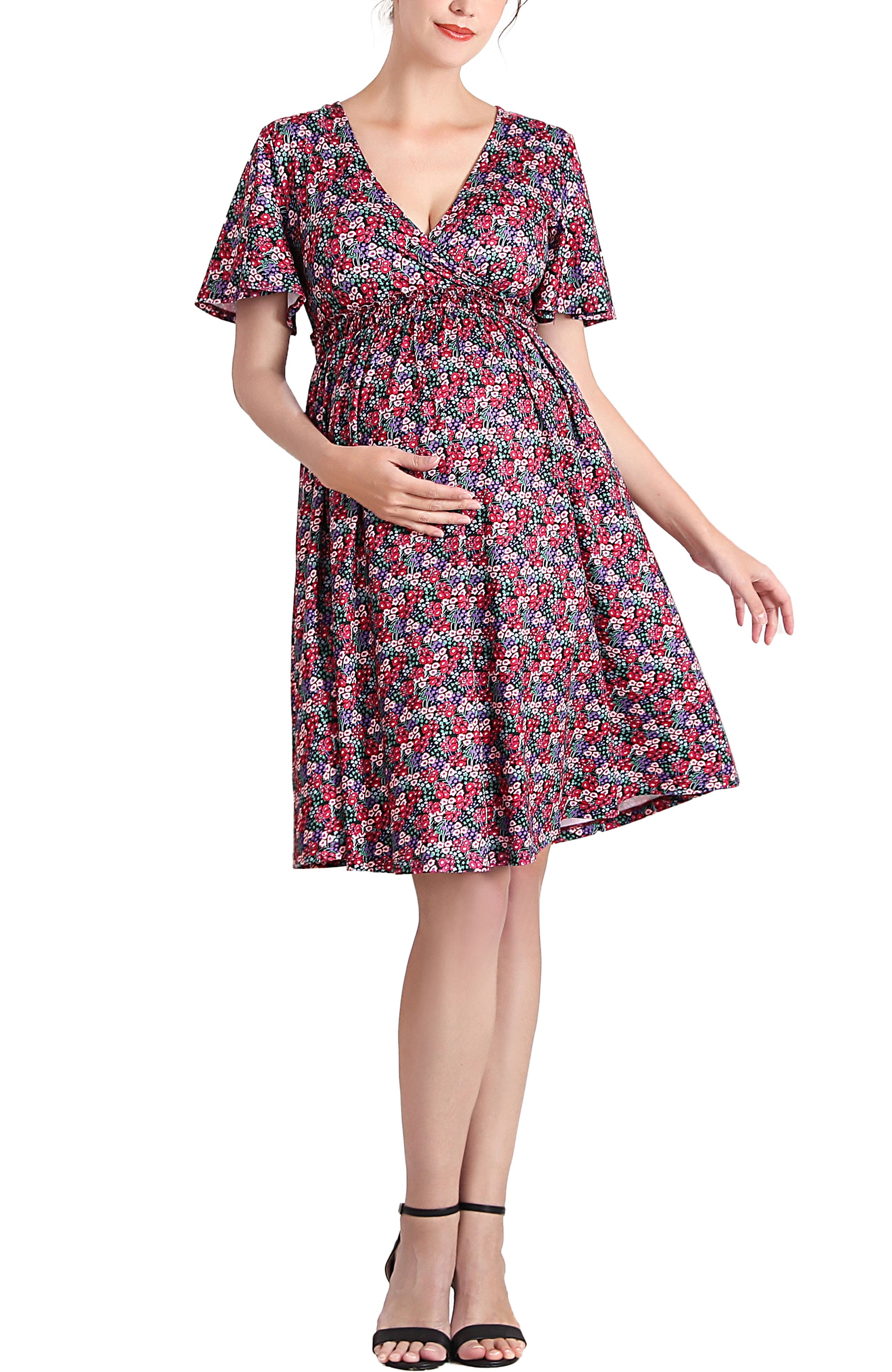 Evin V-Neck Maternity/Nursing Dress