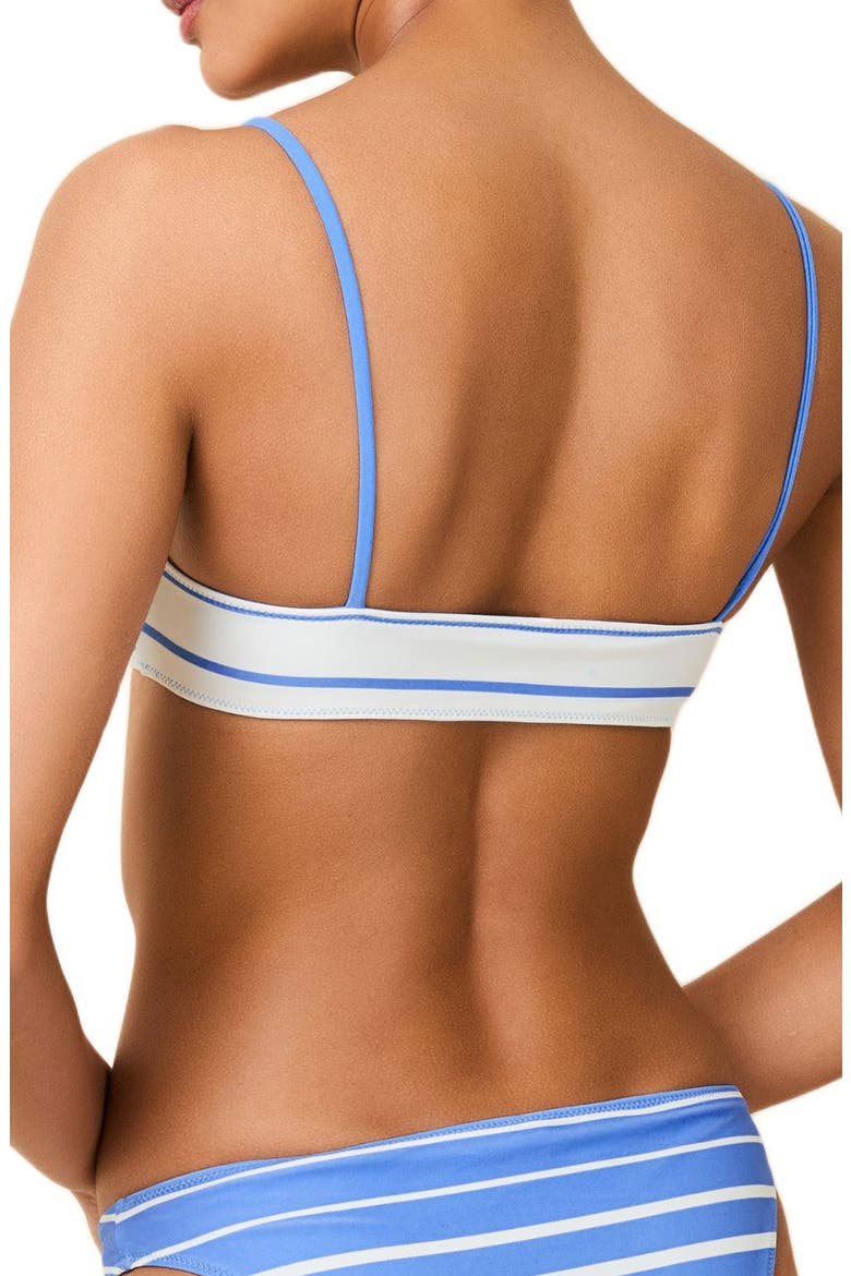 The Daniela Stripe Bikini Top, Alternate, color, SUNSET STRIPE MARINA BLUE