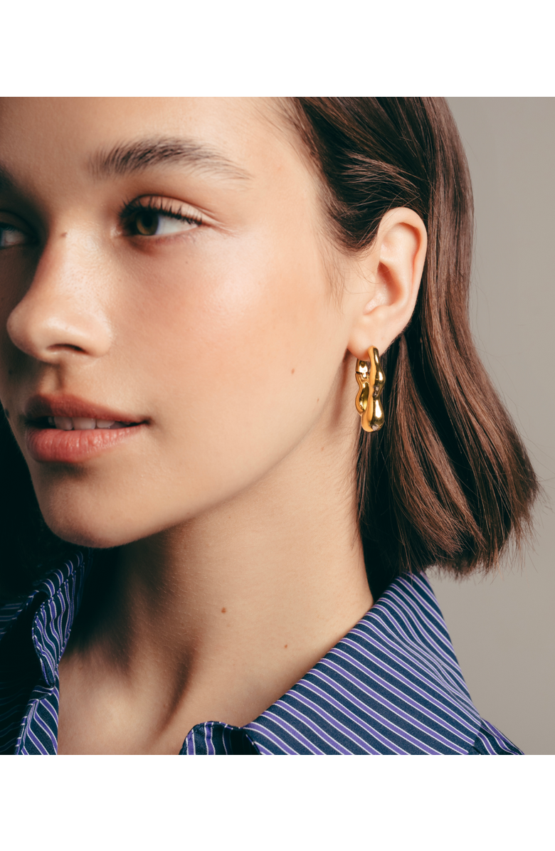 Hey Harper Dazzling Oval Earrings, Alternate, color, Gold