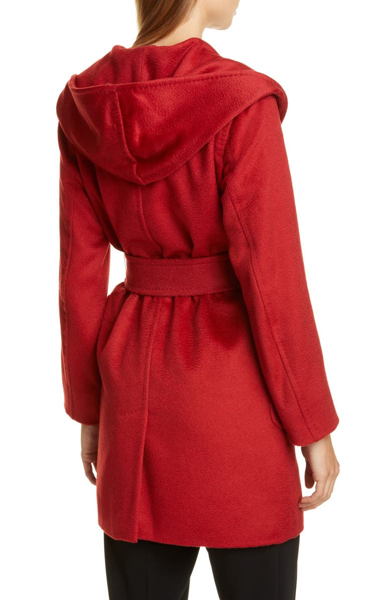 Max Mara Rialto Hooded Camel Hair Coat, Alternate, color,