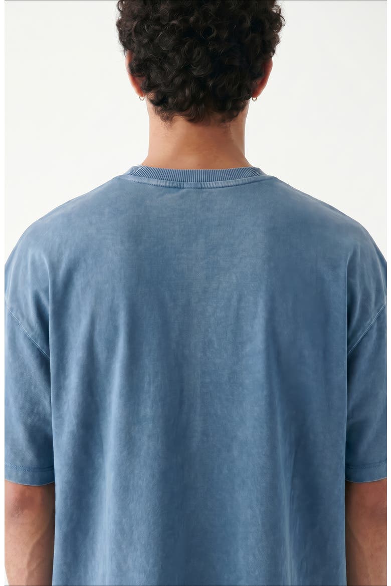 Brooklyn Oversized Cotton Graphic T-Shirt, Alternate, color, BLUE HAVEN
