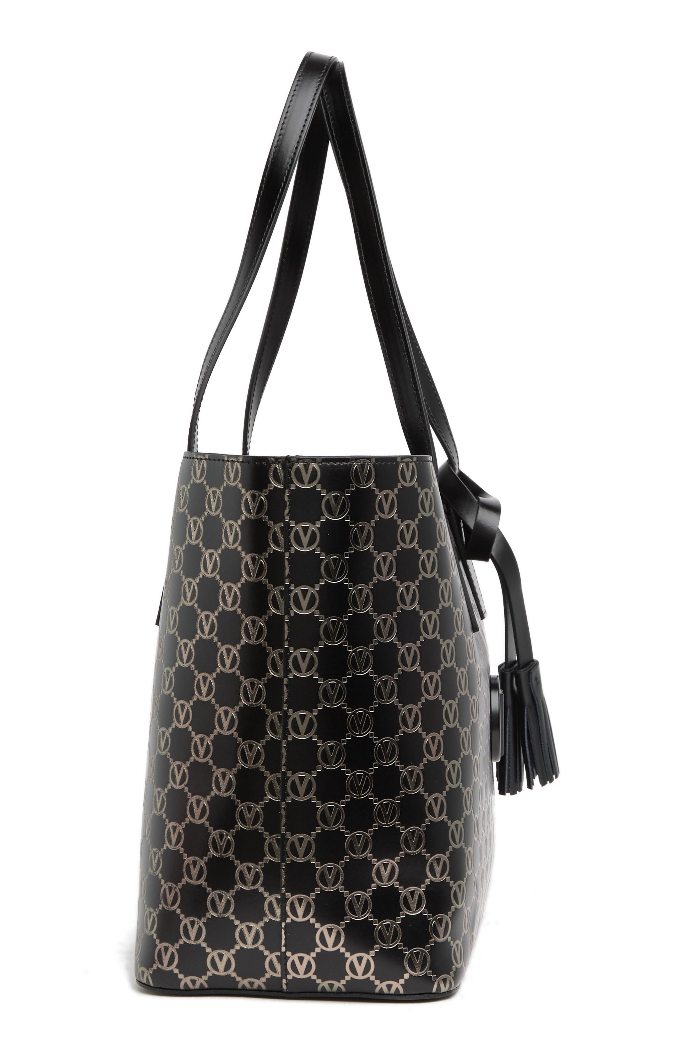 VALENTINO BY MARIO VALENTINO Soho Monogram Leather Tote Bag, Alternate, color, 