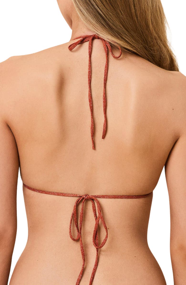 Solid & Striped The Iris Triangle Bikini Top, Alternate, color, Spice
