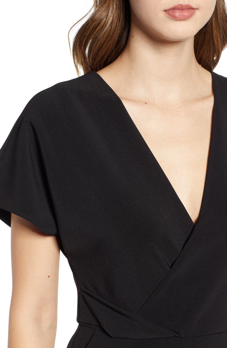 Leith Surplice Wide Leg Crop Jumpsuit, Alternate, color,