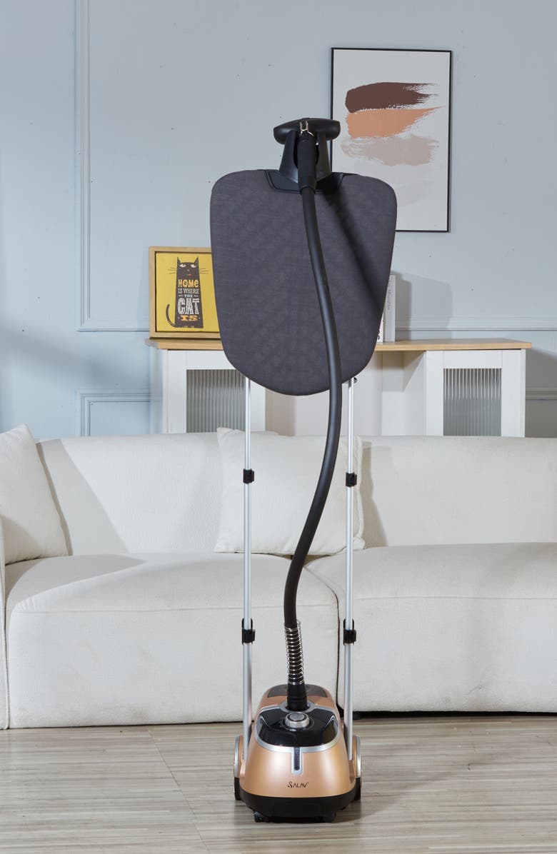 SALAV Professional Dual Bar Garment Steamer & Ironing Board - Refurbished, Alternate, color, Gold