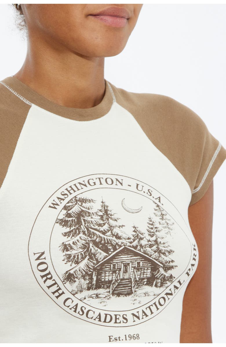 BDG Urban Outfitters National Park Crop Graphic Tee, Alternate, color,