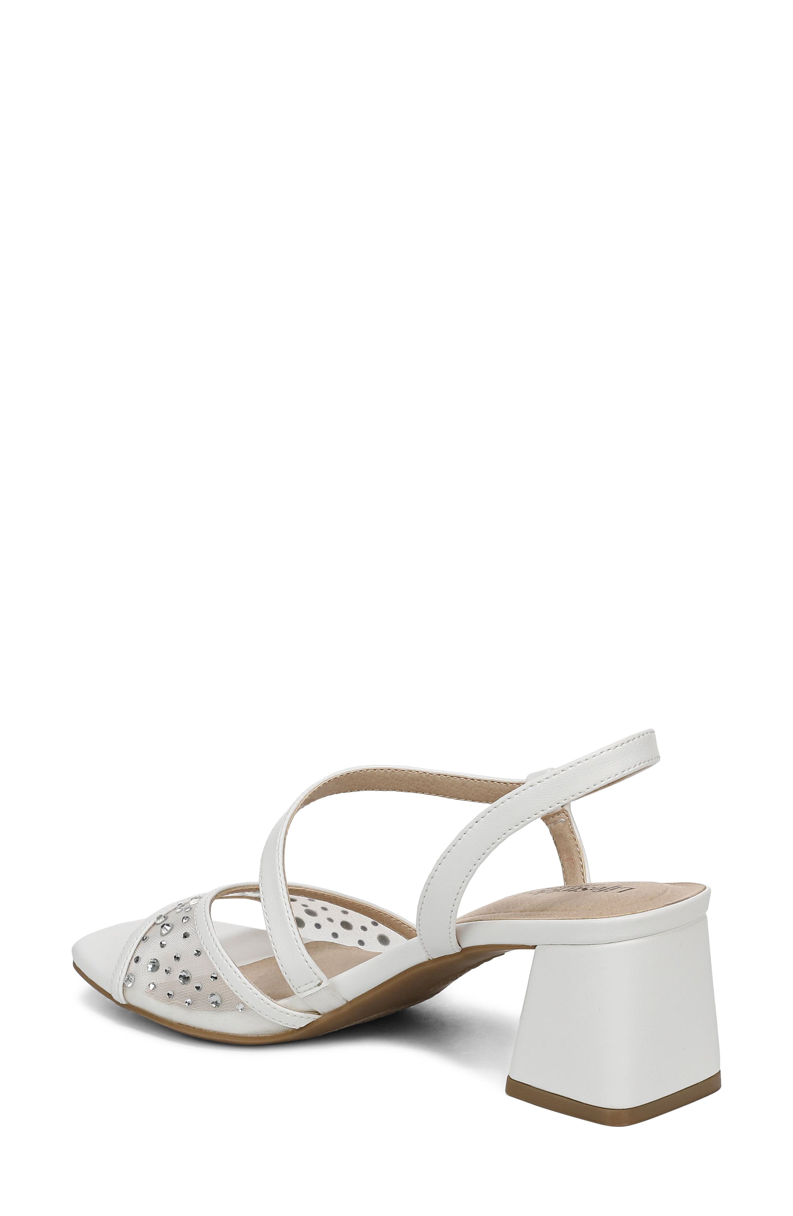 LifeStride Cheyenne Slingback Sandal, Alternate, color, White