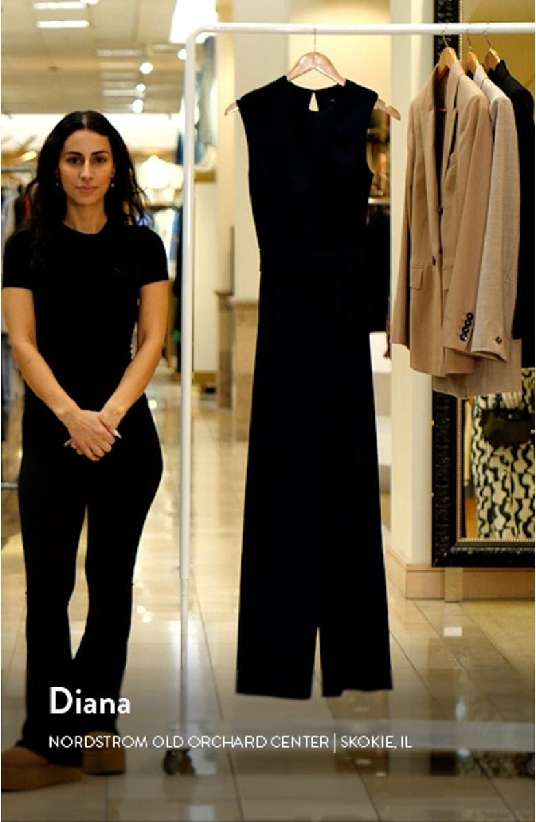 Twist Neck Sleeveless Jumpsuit, sales video thumbnail